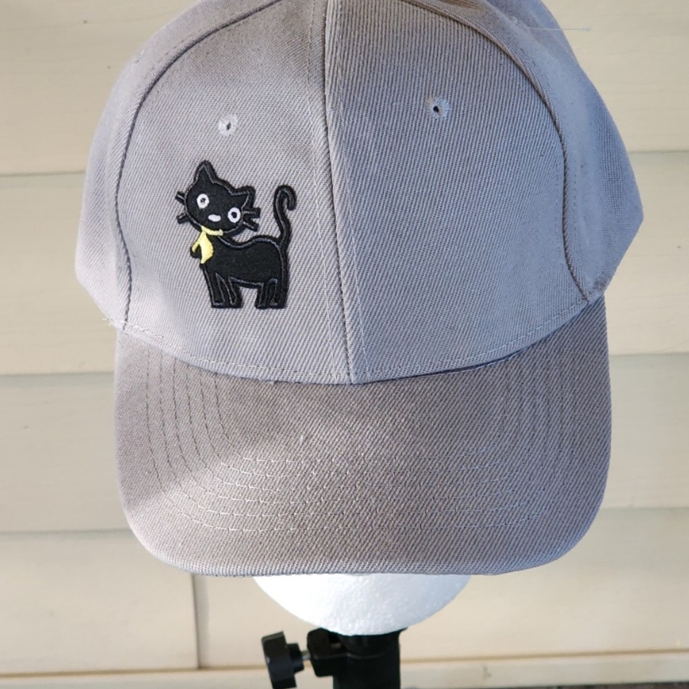 Stylish Gray Cat Iron-on Patches Cap